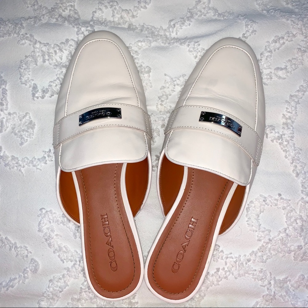COACH leather mules